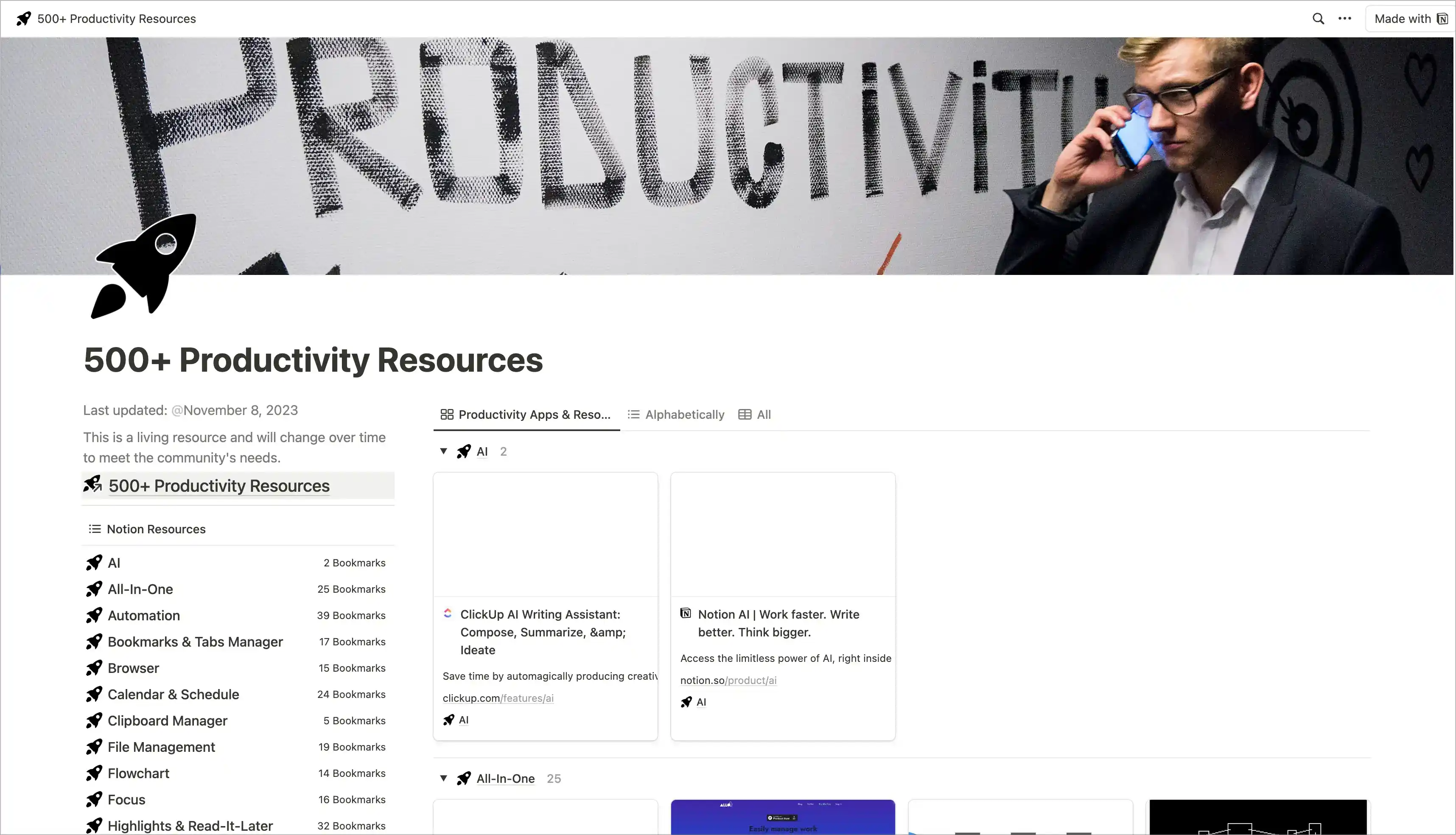500+ Productivity Resources