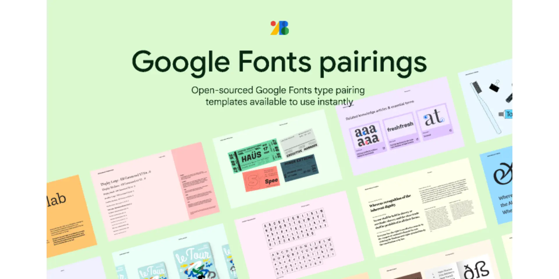 Google Fonts: pairings