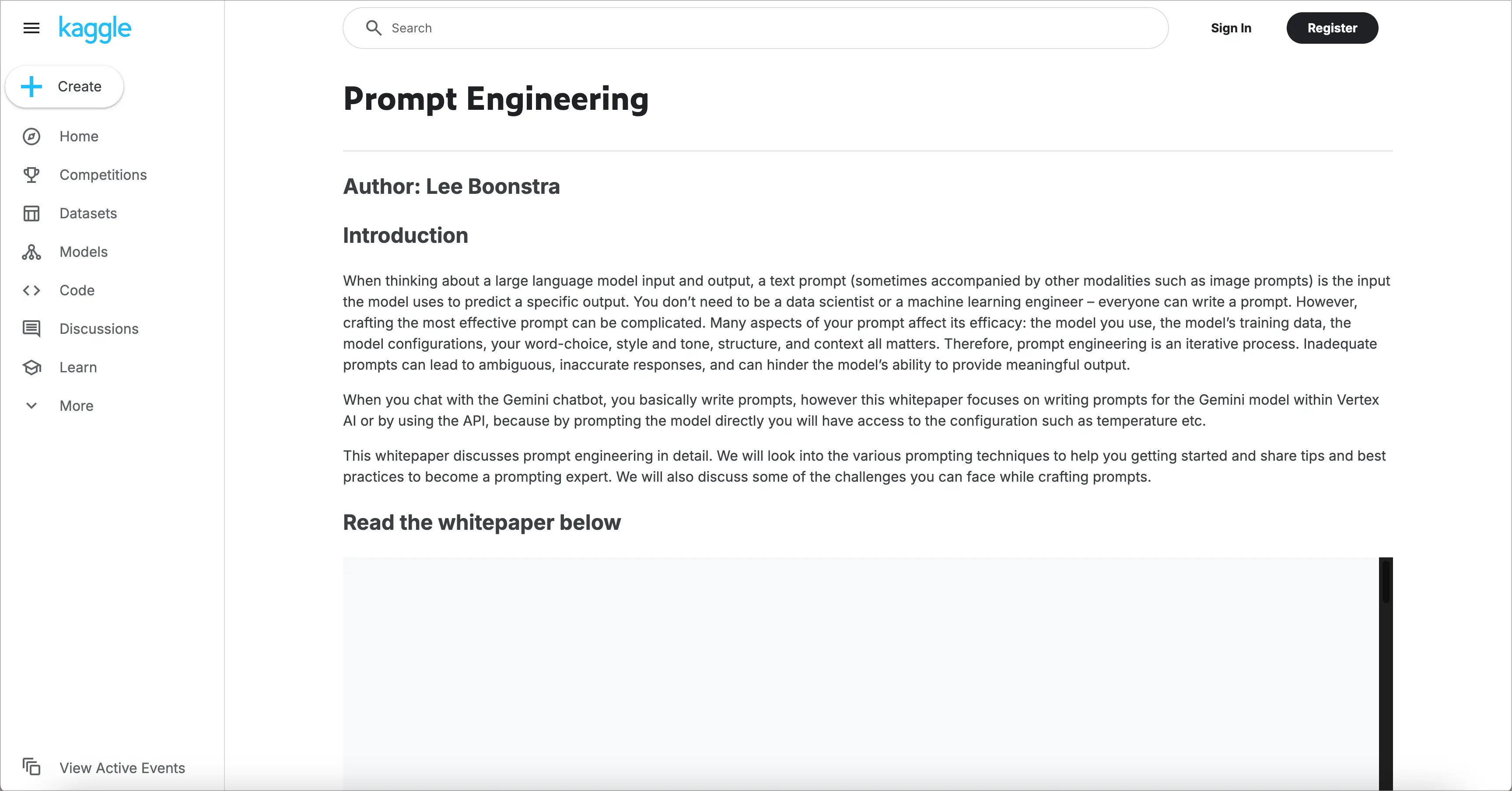 Prompt Engineering