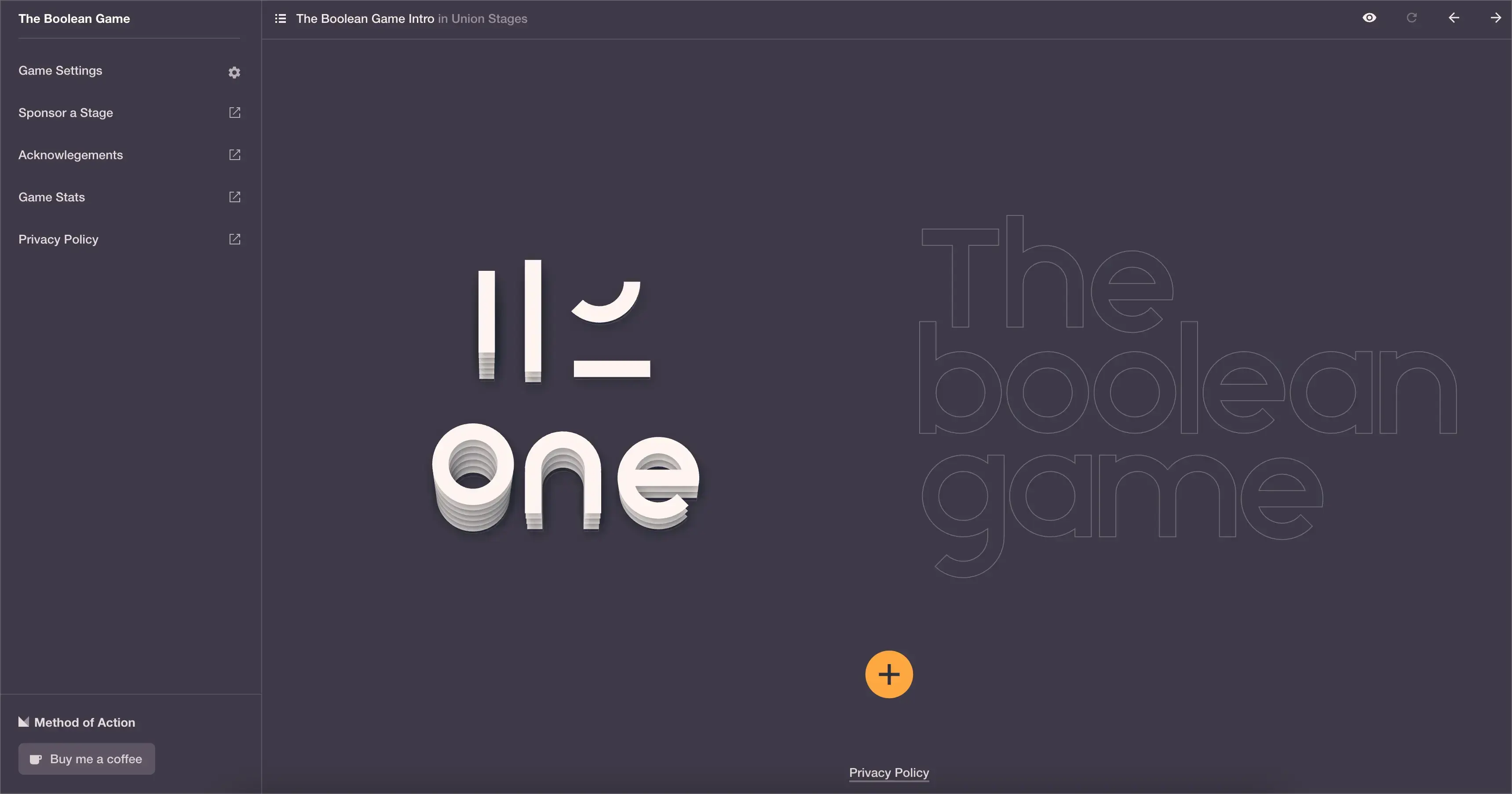 The Boolean Game